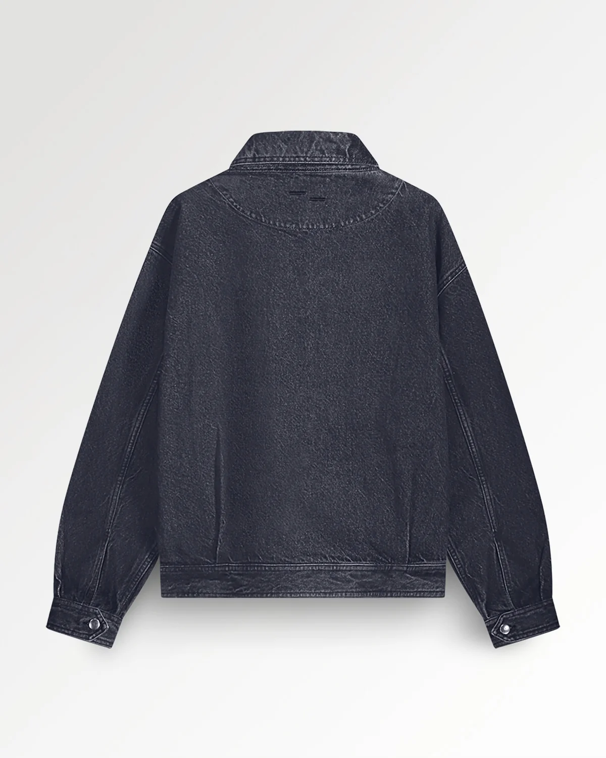 Denim Jacket Washed Black - Image 3