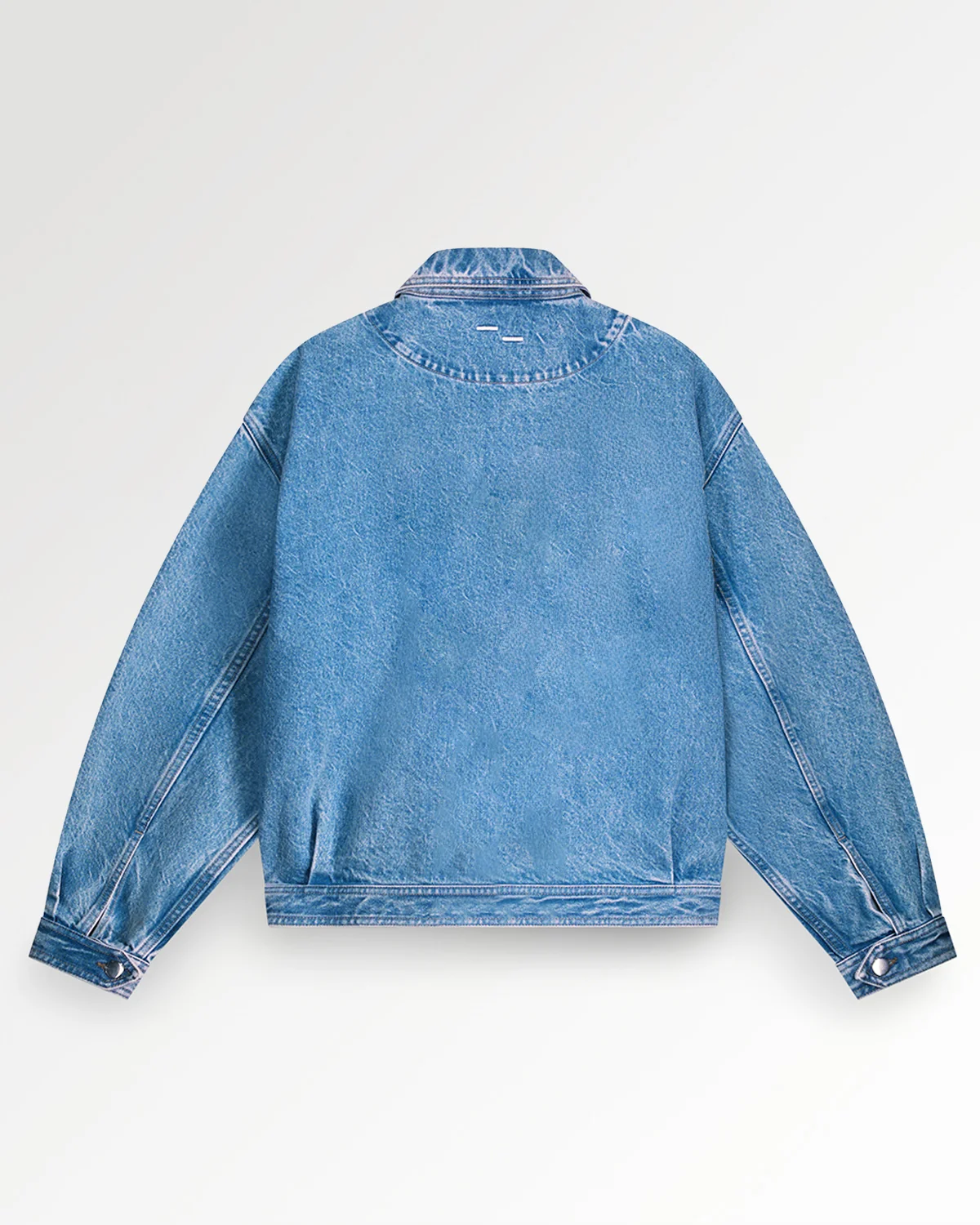 Denim Jacket Washed Indigo - Image 3