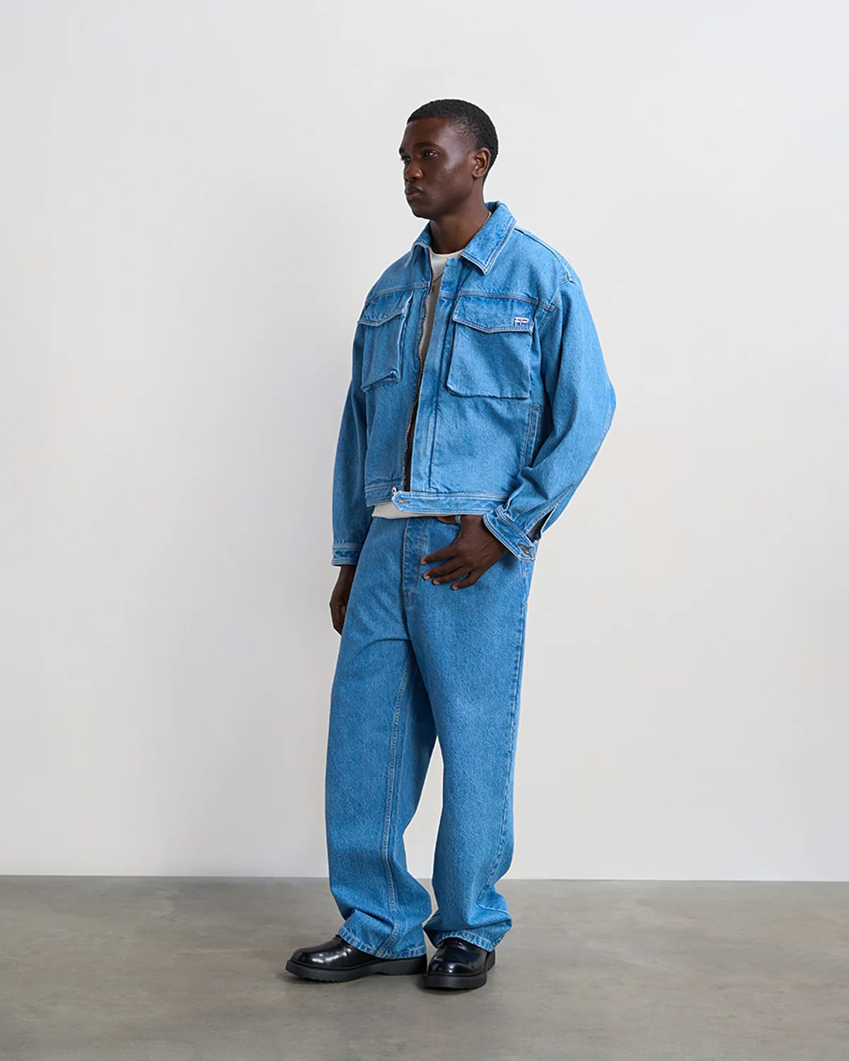 Denim Jacket Washed Indigo - Image 7
