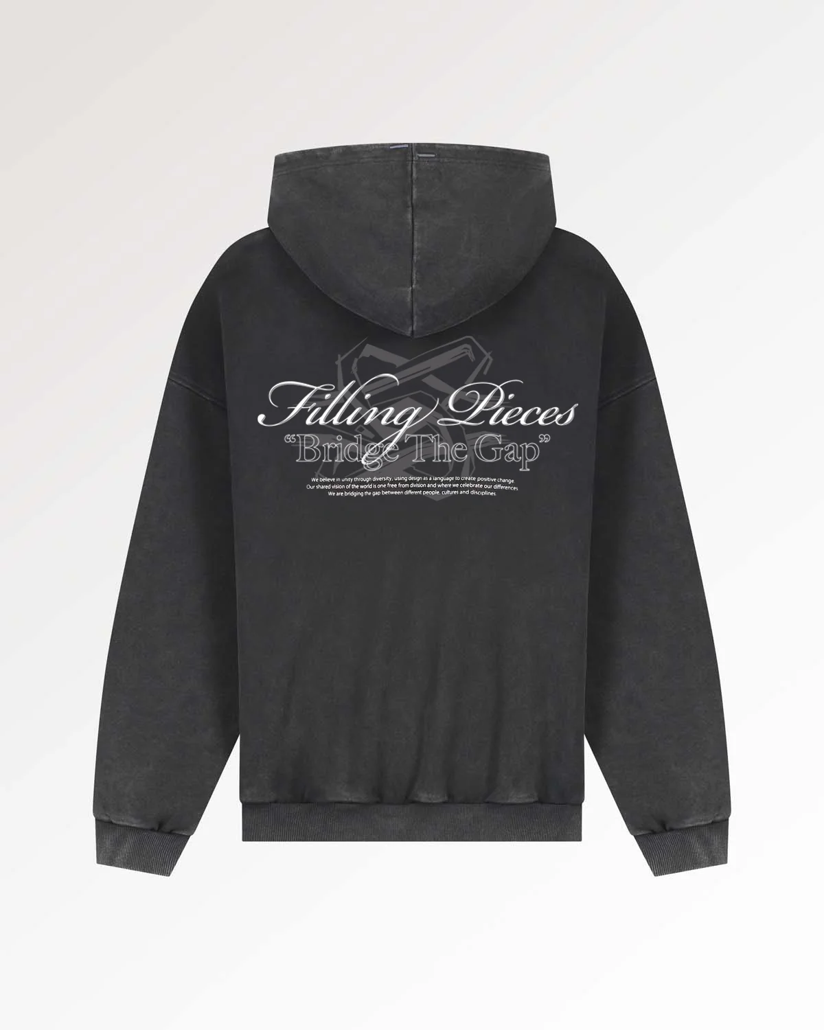 Hoodie Boxy Bridge the Gap Vintage Black