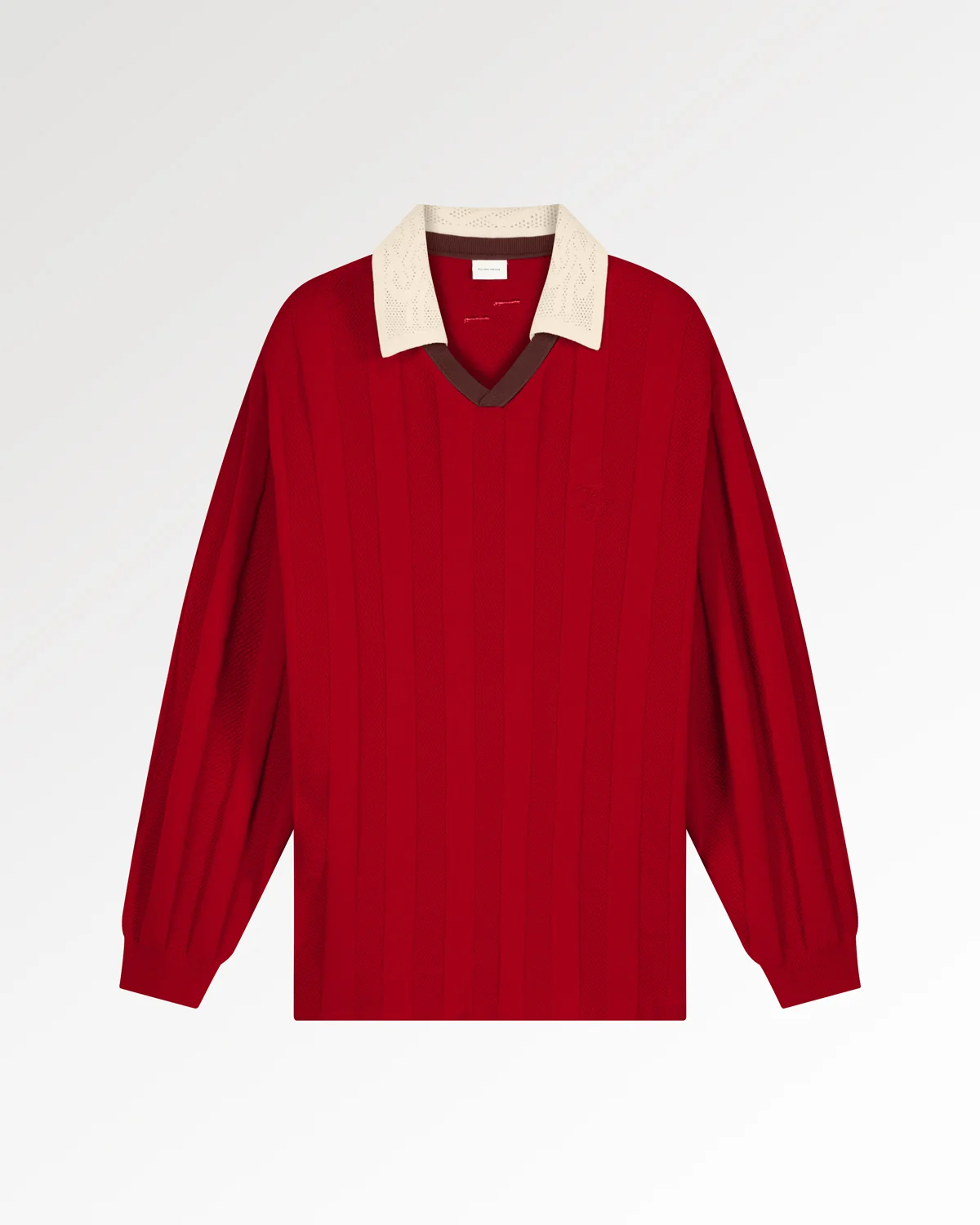 Knit Football Jersey Scarlet Red