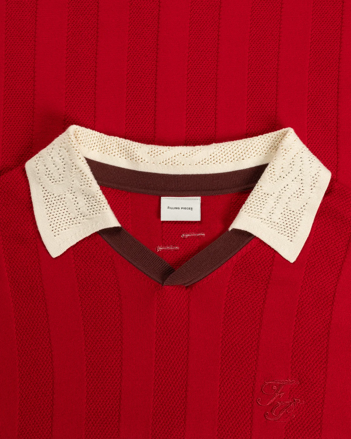 Knit Football Jersey Scarlet Red - Image 2