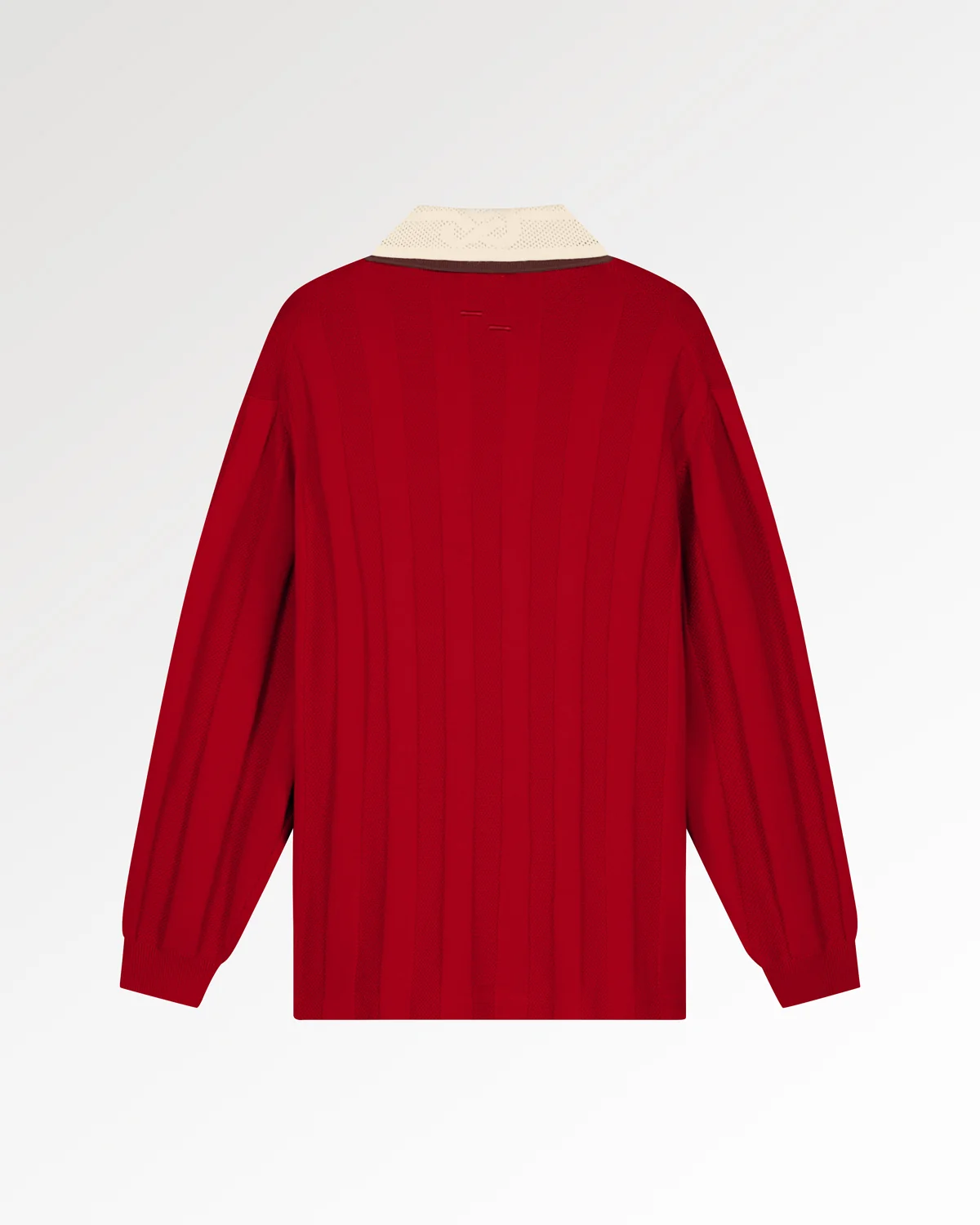 Knit Football Jersey Scarlet Red - Image 3