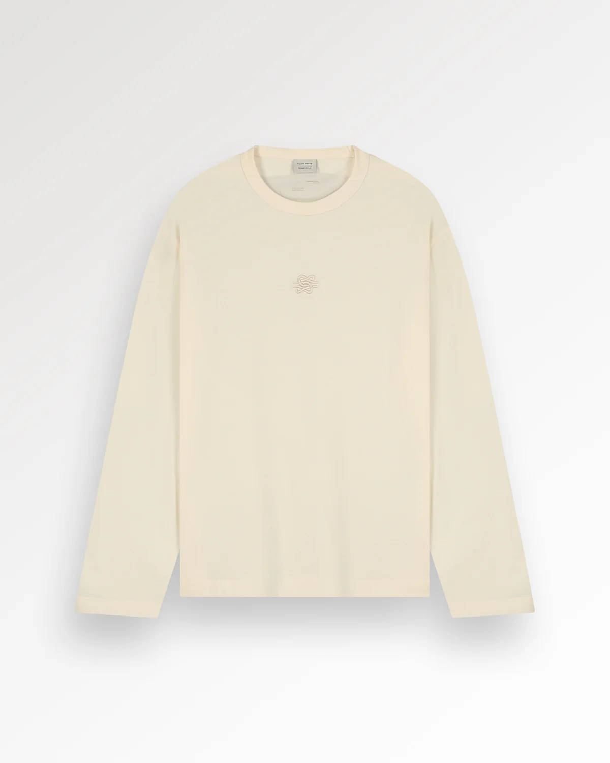 Longsleeve Boxy Embroidered Antique White