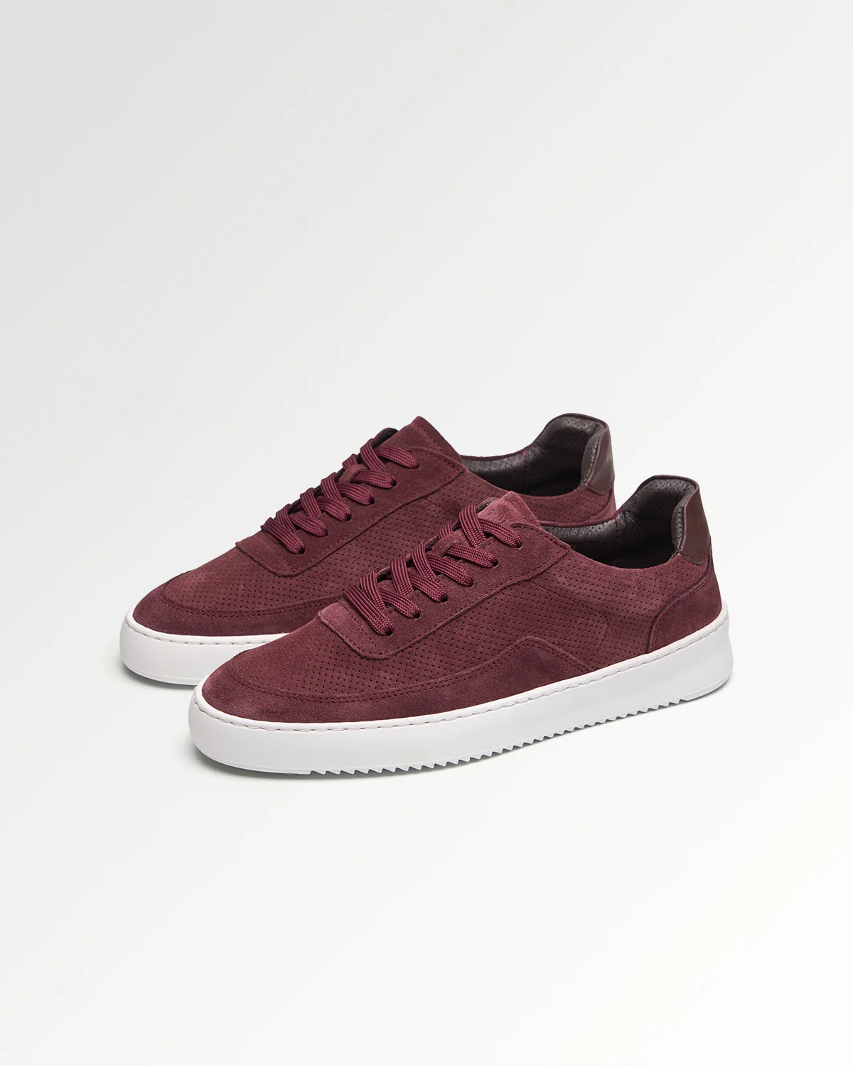 Mondo Suede Perforated Burgundy - Image 2