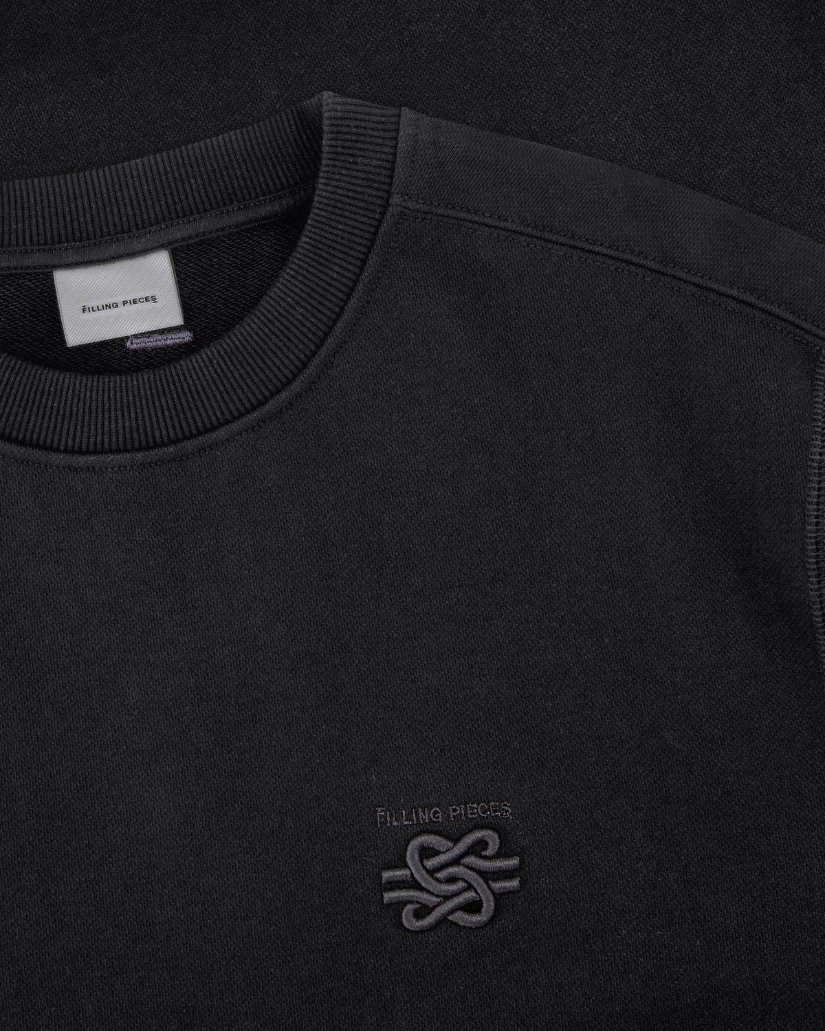 Sweatshirt Embroidered Knot Black - Image 4