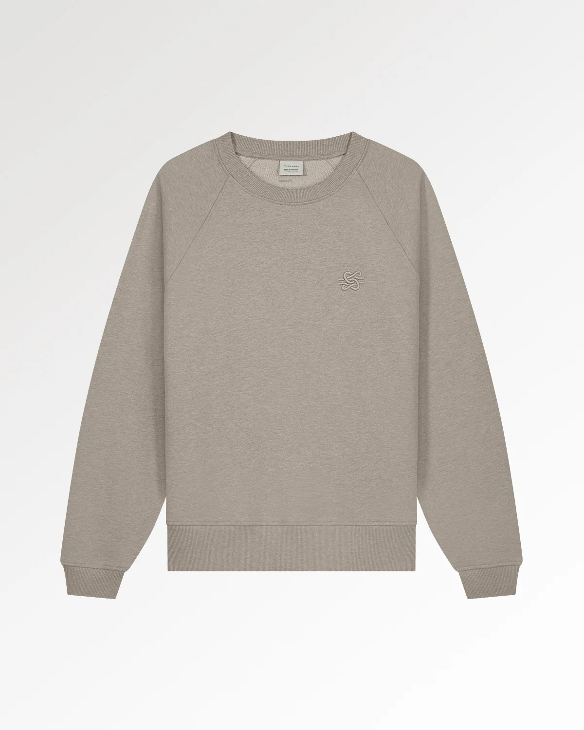 Sweatshirt Embroidered Knot Melange Pure