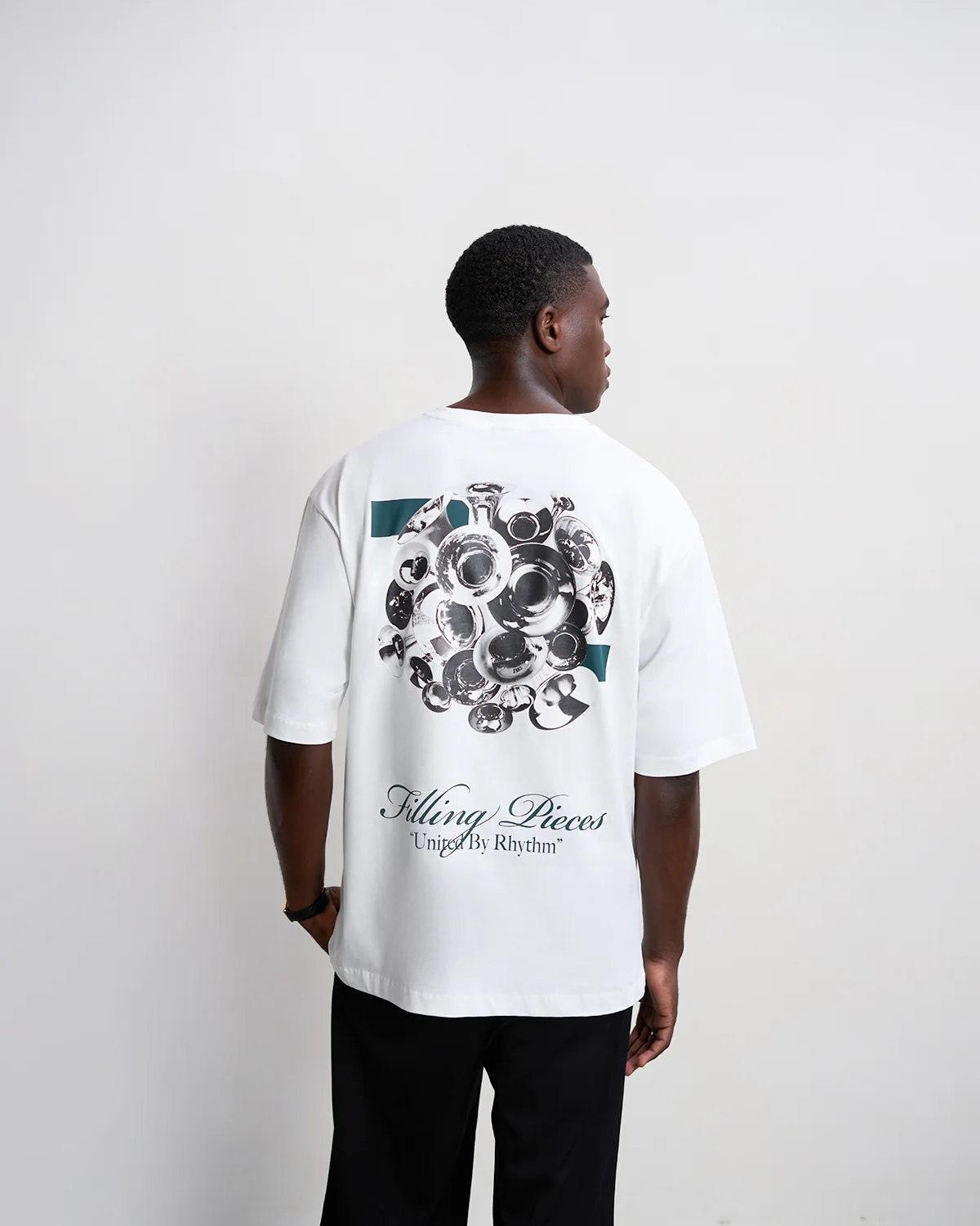 T-shirt Boxy Bouquet White - Image 2