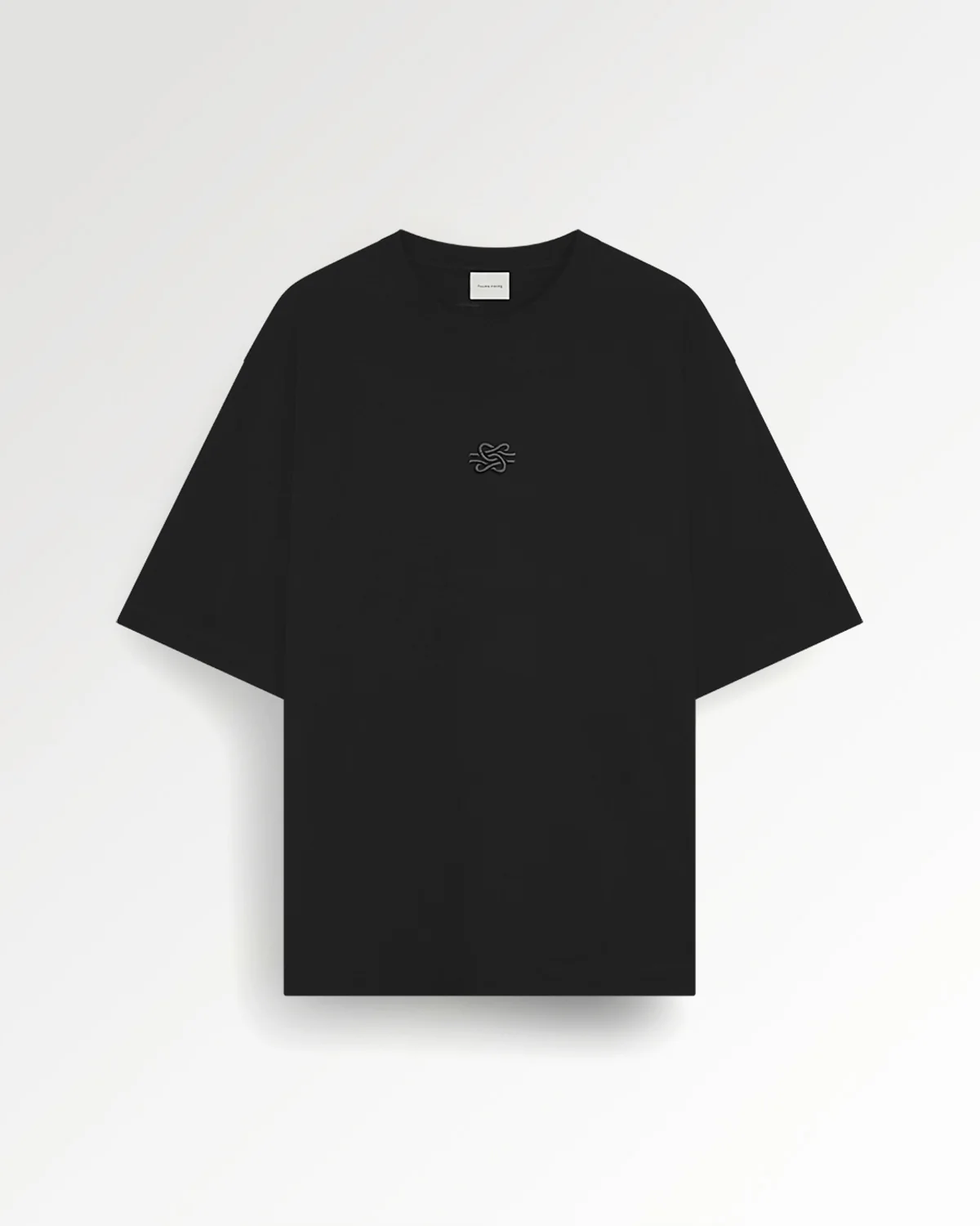 T-shirt Boxy Embroidered Black - Image 3