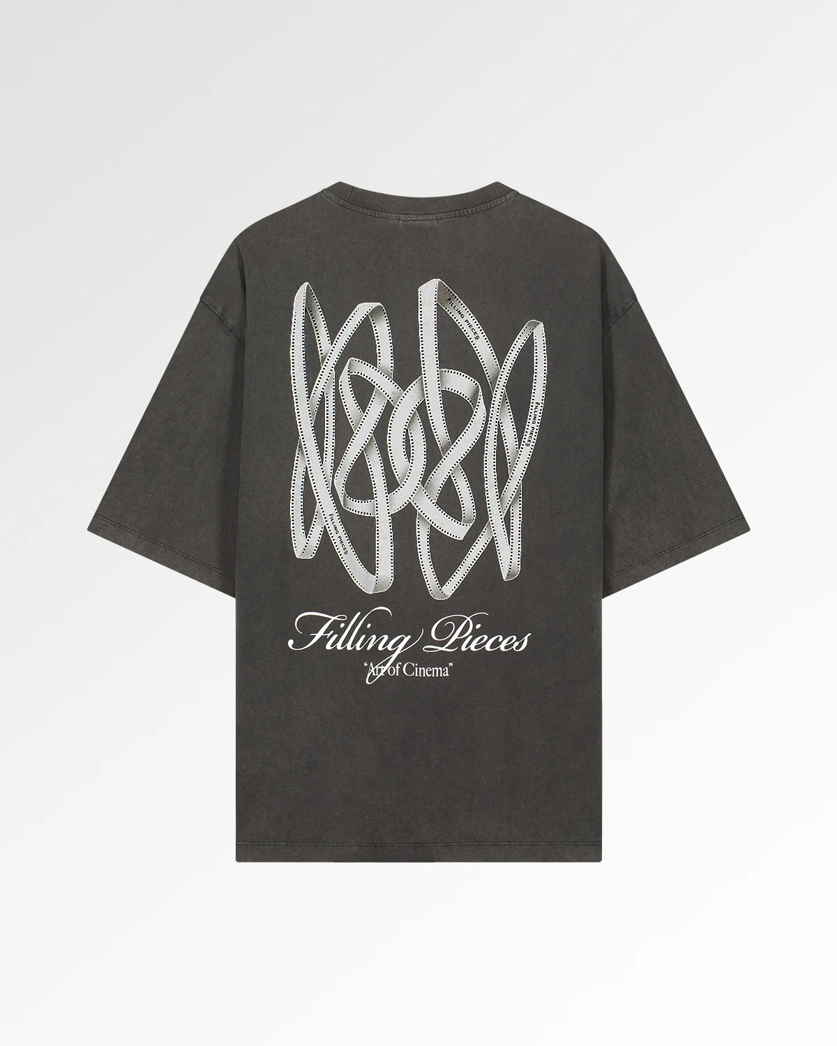 T-Shirt Boxy Film Strip Vintage Black
