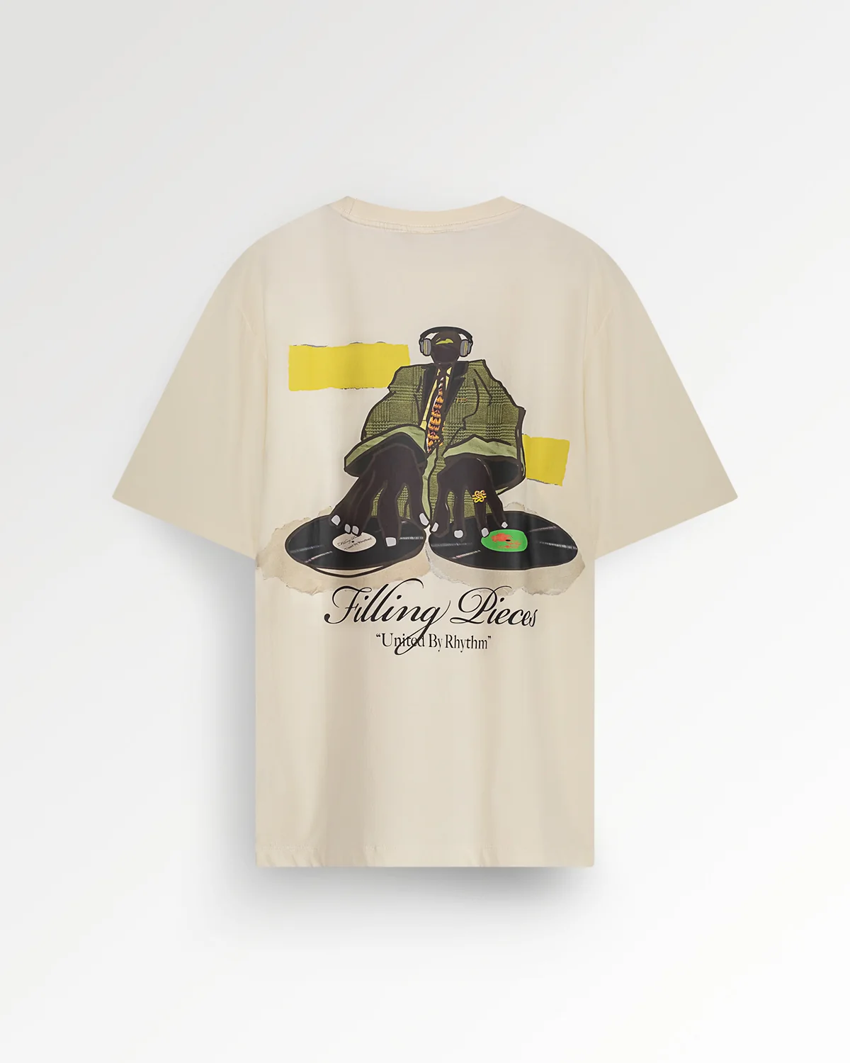 T-shirt DJ Antique White