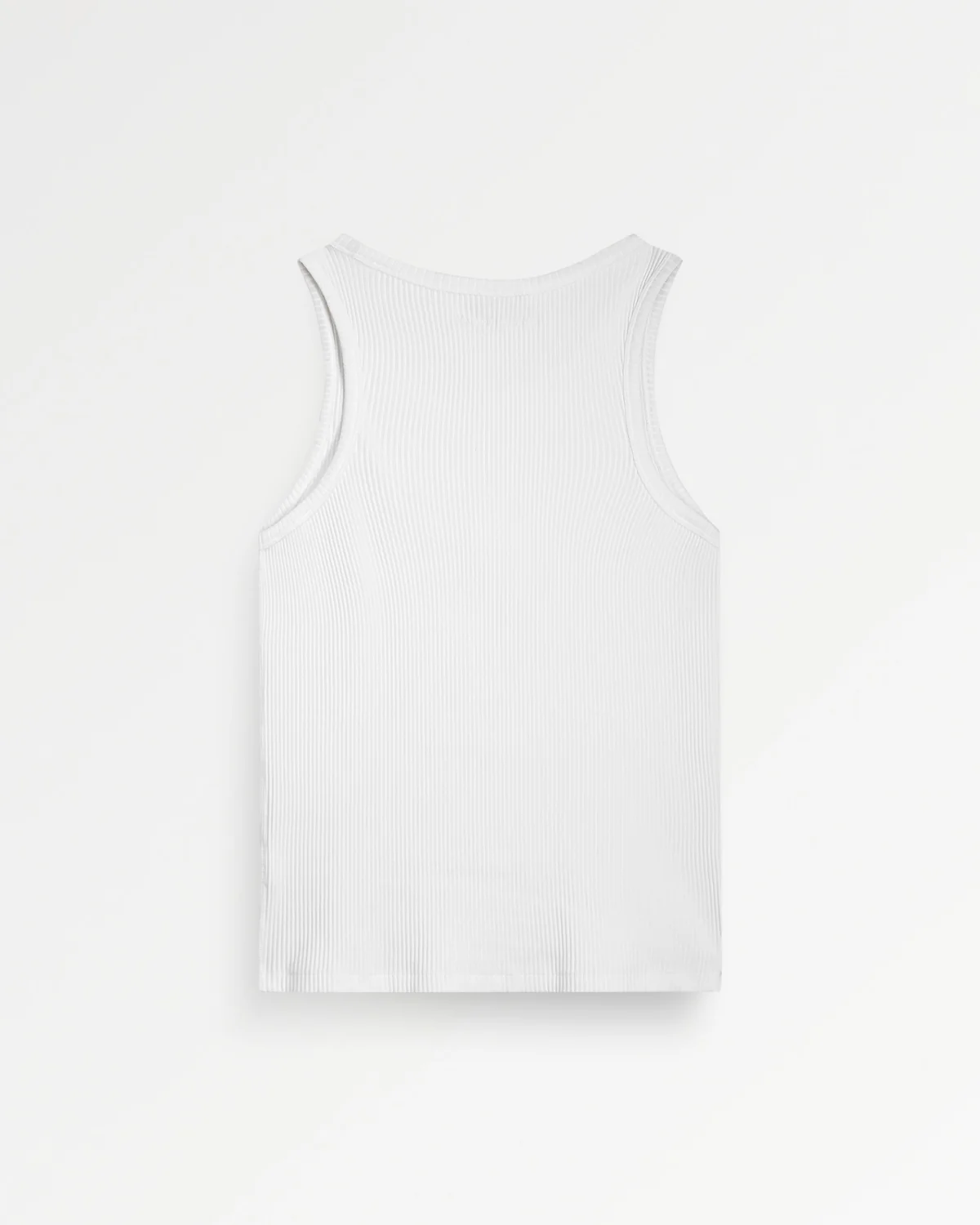 Tank Top Ribbed White - Image 3